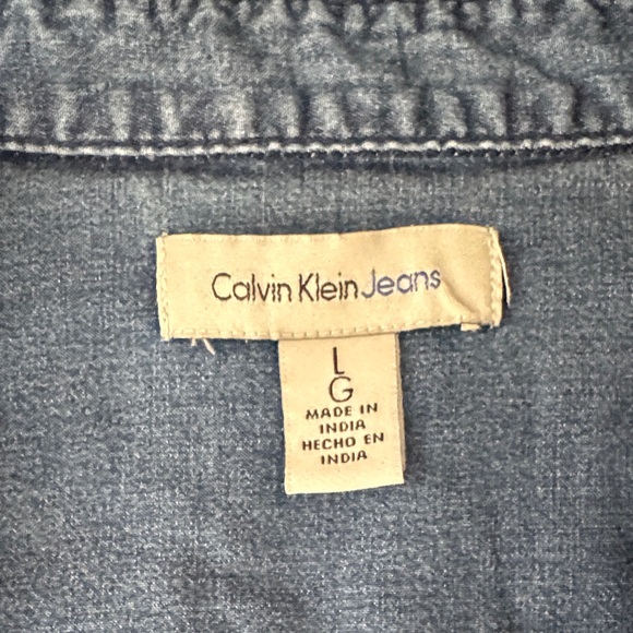 Calvin Klein Jeans Indigo Button-Down Shirt - Picture 2 of 5